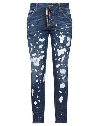 DSQUARED2 Jeans Blau 98% Baumwolle, 2% Elastan, Rindsleder