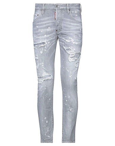 DSQUARED2 Denim trousers Grey 98% Cotton, 2% Elastane