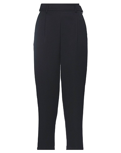 CROCHÈ Casual trouser Black 79% Polyester, 17% Viscose, 4% Elastane
