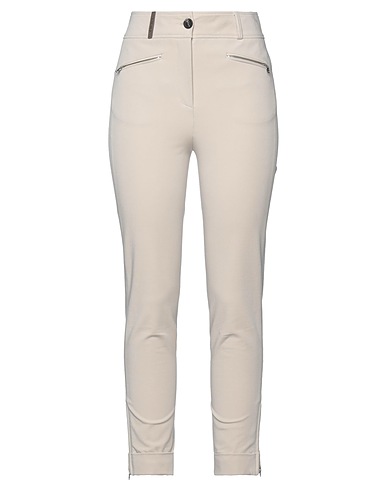 PESERICO Casual pants Beige 93% Cotton, 7% Elastane