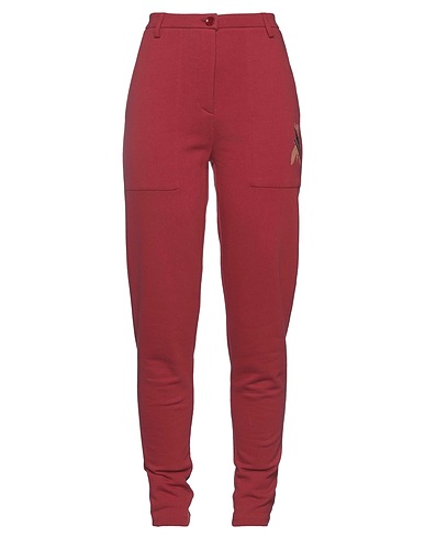 PATRIZIA PEPE Casual trouser Brick red 100% Cotton