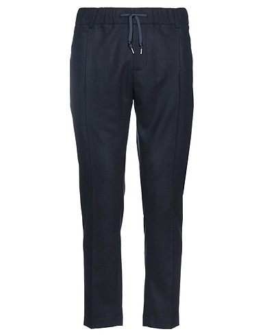 GREY DANIELE ALESSANDRINI Casual trouser Midnight blue 65% Wool, 30% Polyester, 5% Other Fibres