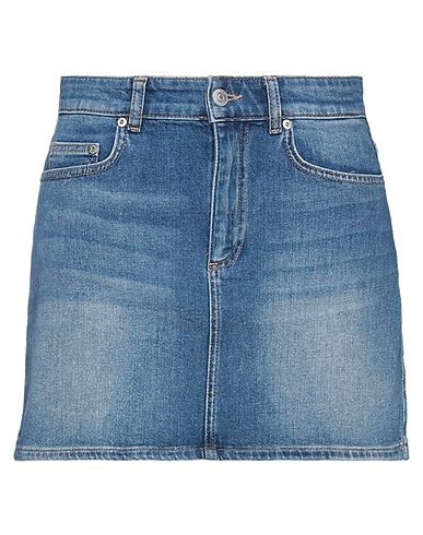 CHIARA FERRAGNI Denim skirt Blue 99% Cotton, 1% Elastane