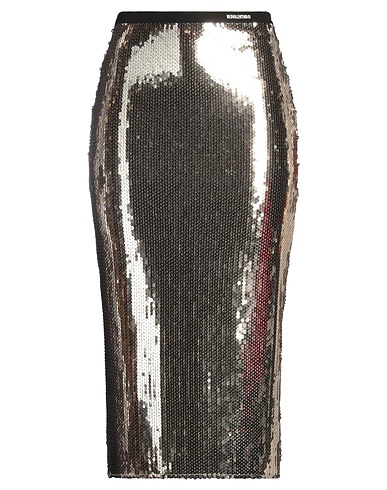 REDValentino ミディ丈スカート ゴールド レーヨン 95% / ポリウレタン 5%