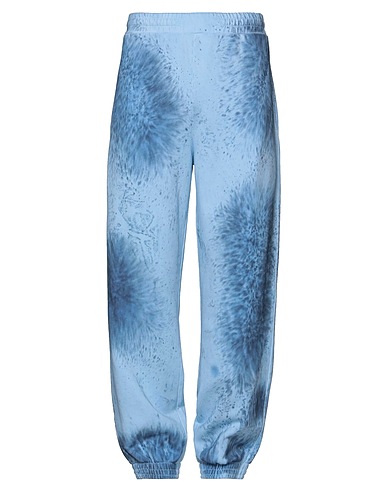 McQ Alexander McQueen Casual trouser Sky blue 100% Cotton, Polyester