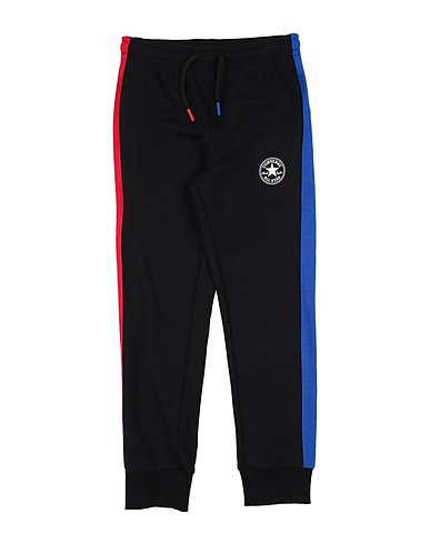 CONVERSE Casual trouser THROWBACK SIDE STRIPE JOGGER
 Black 60% Cotton, 40% Polyester