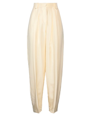 MAGDA BUTRYM Casual trouser Ivory 100% Silk
