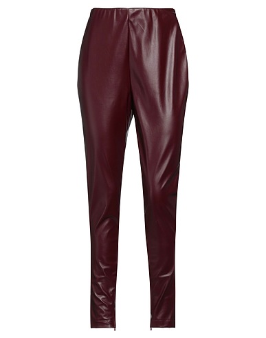 LIU •JO Pantalone Bordeaux 100% Poliestere, Resina poliuretanica