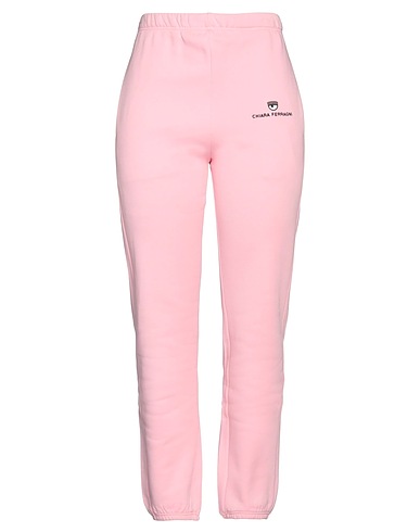 CHIARA FERRAGNI Casual trouser Pink 100% Cotton