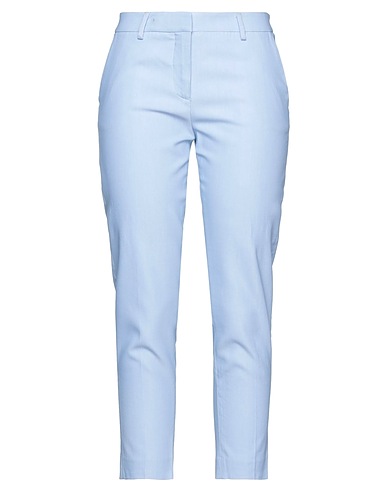 TRUE ROYAL Casual trouser Sky blue 50% Viscose, 25% Linen, 22% Cotton, 3% Elastane