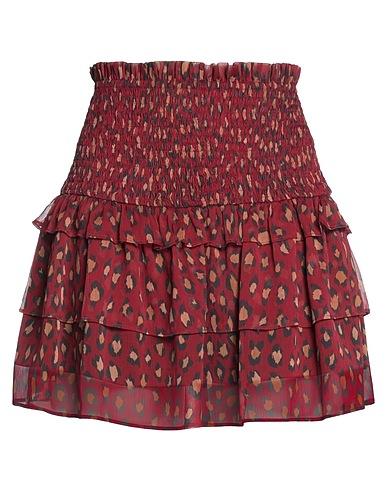 TWINSET Mini skirt Burgundy 100% Polyester