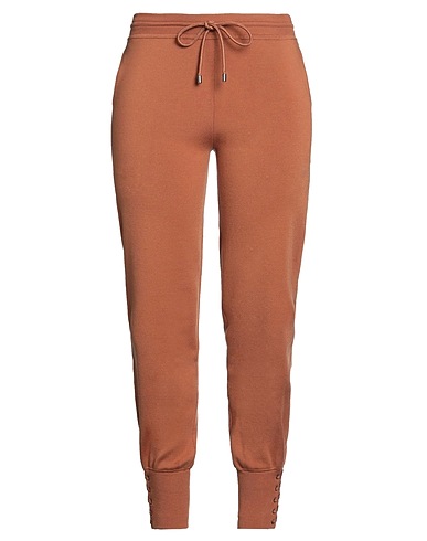 CHLOÉ Casual trouser Camel 62% Merino Wool, 21% Silk, 12% Polyamide, 5% Elastane