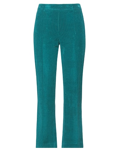 BOUTIQUE MOSCHINO Casual trouser Deep teal 100% Cotton