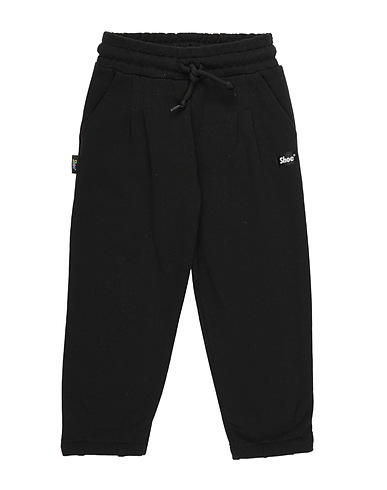 SHOE Casual trouser Black 75% Cotton, 25% Polyester