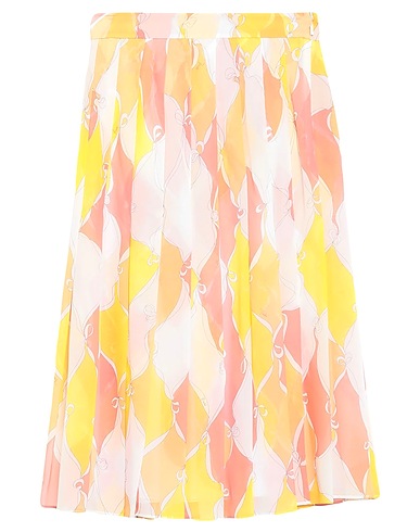 PUCCI Midi skirt Salmon pink 100% Silk