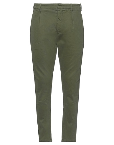 DONDUP Casual trouser Military green 98% Cotton, 2% Elastane