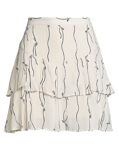 ELISABETTA FRANCHI Mini skirt Ivory 100% Viscose