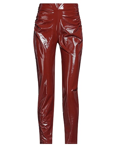 ANIYE BY Casual pants Brown 89% Polyester, 11% Elastane, Polyurethane coated