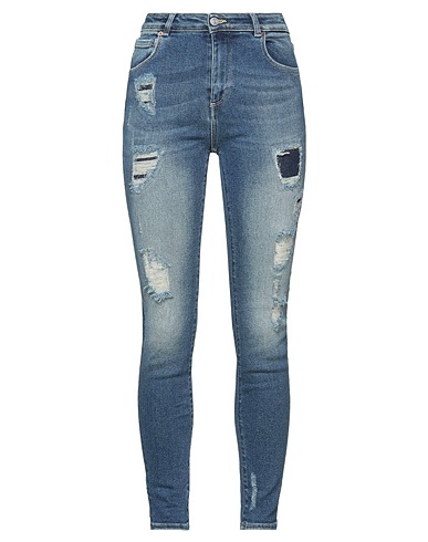 ACYNETIC Denim trousers Blue 94% Cotton, 4% Polyester, 2% Elastane