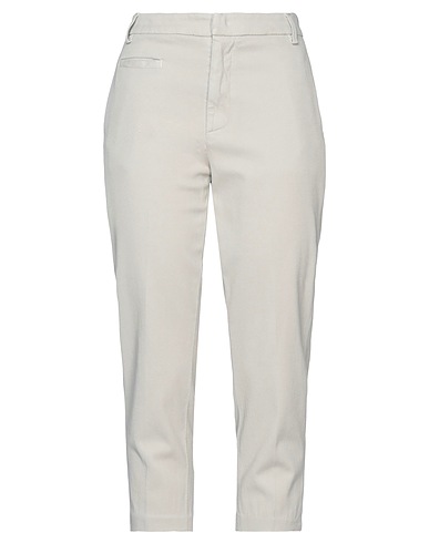 DONDUP Casual trouser Light grey 60% Cotton, 37% Lyocell, 3% Elastane