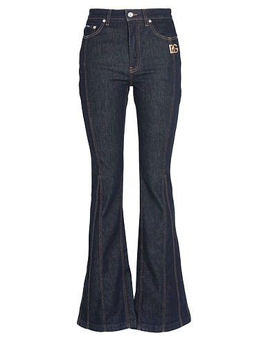 DOLCE&GABBANA Denim trousers Blue 93% Cotton, 5% Elastomultiester, 2% Elastane