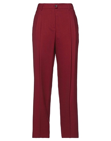 AGNONA Casual pants Burgundy 54% Polyester, 44% Wool, 2% Elastane