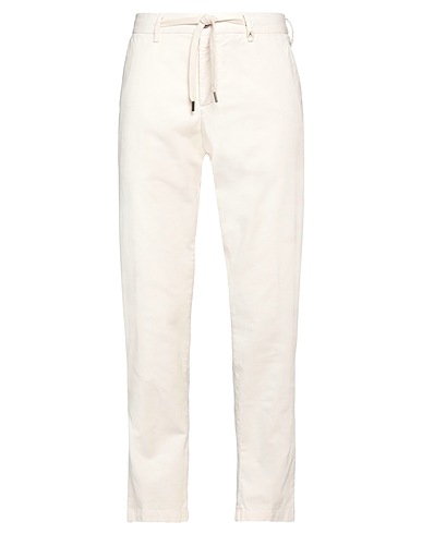 MYTHS Casual pants Ivory 99% Cotton, 1% Elastane