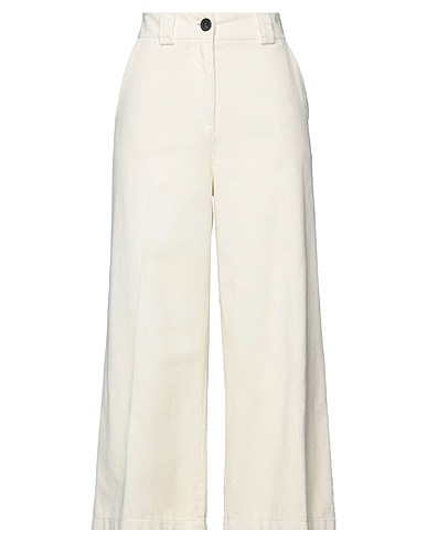 ANOTHER LABEL Pantalone Avorio 100% Cotone