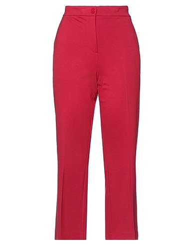 TWINSET Casual trouser Red 68% Viscose, 27% Polyamide, 5% Elastane