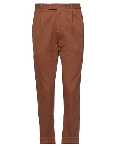 GREY DANIELE ALESSANDRINI Pantalone Marrone 98% Cotone, 2% Elastan