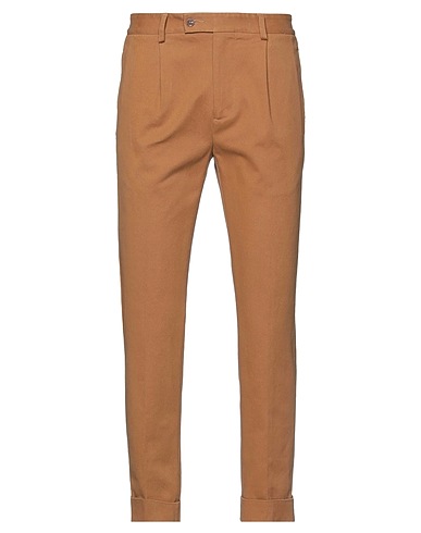 GREY DANIELE ALESSANDRINI Casual trouser Camel 98% Cotton, 2% Elastane
