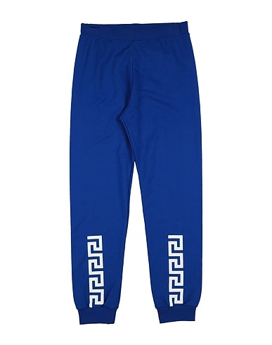 VERSACE YOUNG Pantalone Blu 100% Cotone, Elastan