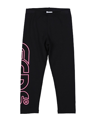 GCDS MINI Leggings Black 90% Cotton, 10% Lycra®