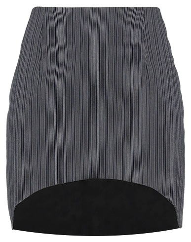 CINQRUE Mini skirt Black 97% Cotton, 3% Elastane