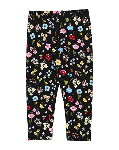MONNALISA Leggings Black 91% Viscose, 9% Elastane