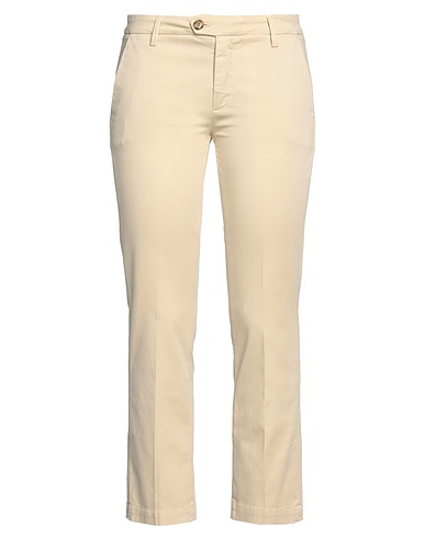 BONHEUR Pantalon Beige 97% Coton, 3% Élasthanne