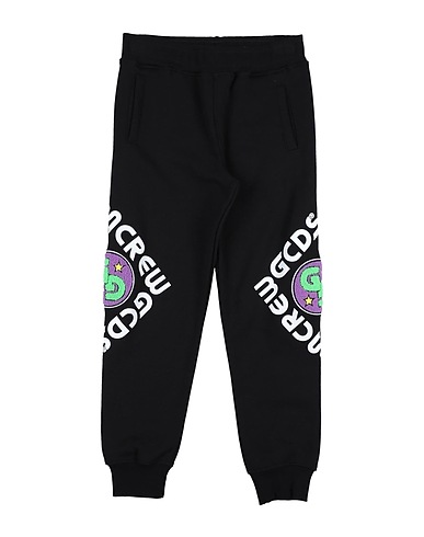 GCDS MINI Casual trouser Black 100% Cotton