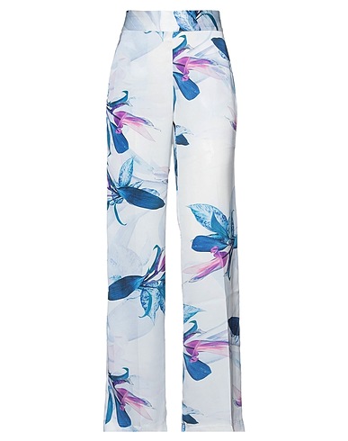 TWINSET Pantalone Bianco 100% Poliestere