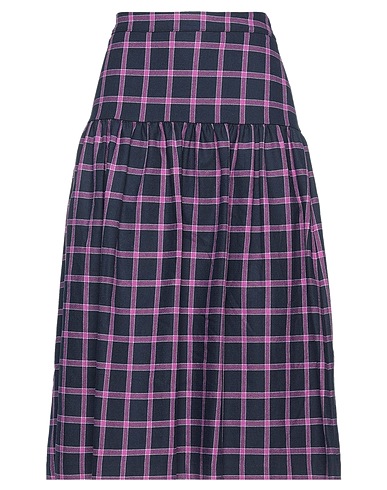 MANILA GRACE Midi skirt Midnight blue 68% Cotton, 24% Polyester, 8% Other Fibres