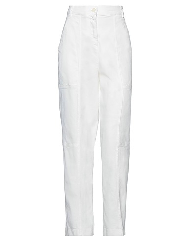 ASPESI Casual trouser White 98% Cotton, 2% Elastane