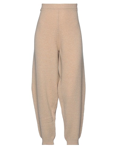 SEMICOUTURE Casual trouser Beige 80% Wool, 20% Polyamide