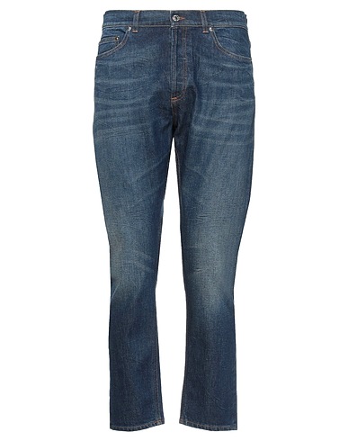 GRIFONI Denim trousers Blue 98% Cotton, 2% Elastane