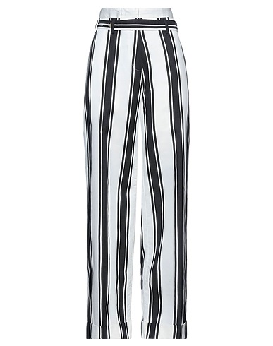 IVAN GRUNDAHL Casual pants White 84% Cotton, 16% Silk