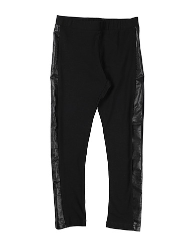 PHILOSOPHY di LORENZO SERAFINI Leggings Black 94% Cotton, 6% Elastane, Polyurethane, Viscose, Other Fibres