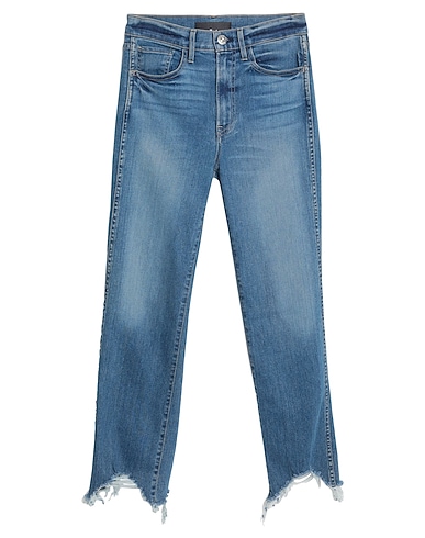 3x1 NYC Denim trousers Blue 92% Cotton, 6% Elastomultiester, 2% Elastane