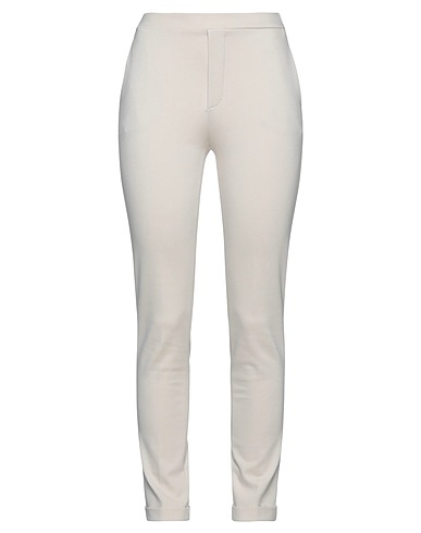 1-ONE Casual pants Ivory 69% Viscose, 25% Polyamide, 6% Elastane