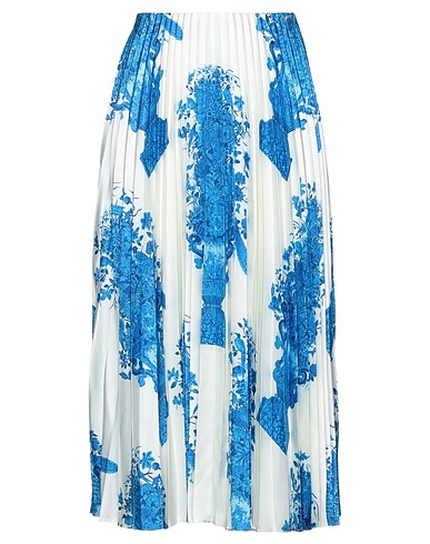 VALENTINO GARAVANI ミディ丈スカート ホワイト シルク 100%