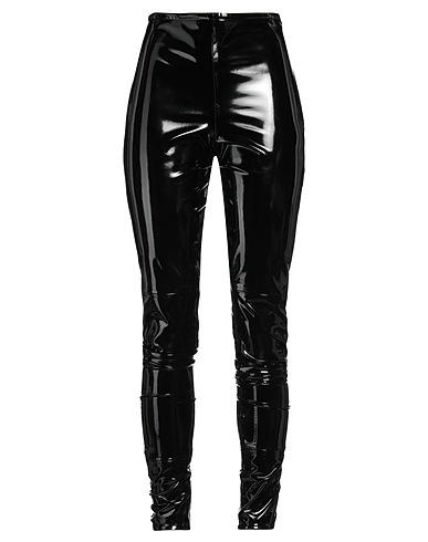 AMEN Casual trouser Black 58% Polyester, 35% Viscose, 5% Other Fibres, 2% Elastane