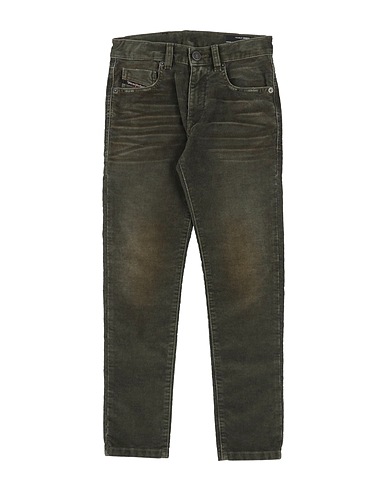 DIESEL Casual trouser Military green 75% Cotton, 23% Polyester, 2% Elastane