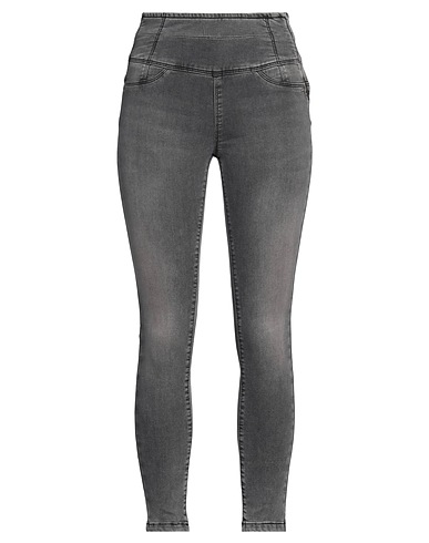 PATRIZIA PEPE Denim trousers Grey 65% Cotton, 31% Polyester, 4% Elastane